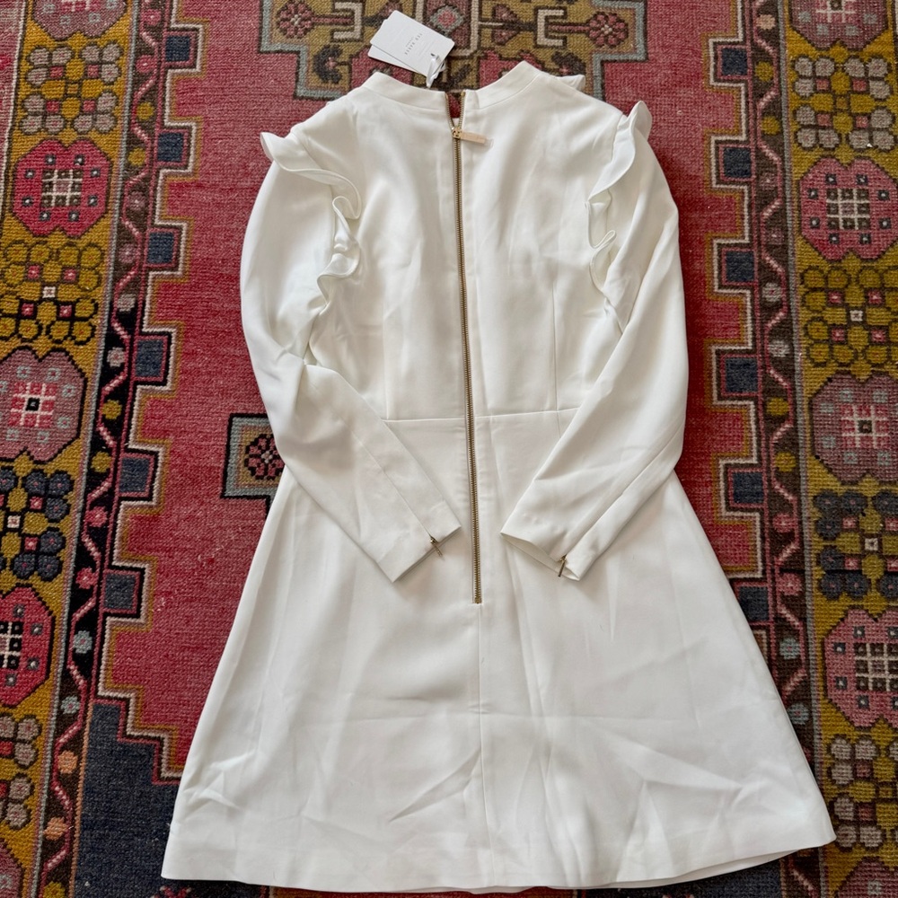 Ted Baker Fashal Long Sleeve A-Line White Dress SZ 3 NWT Perfect for holidays - Picture 12 of 12